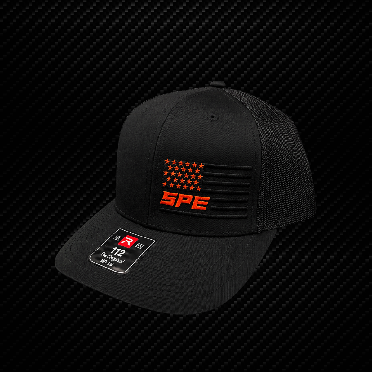 SPE Flag Hat - Black and Orange