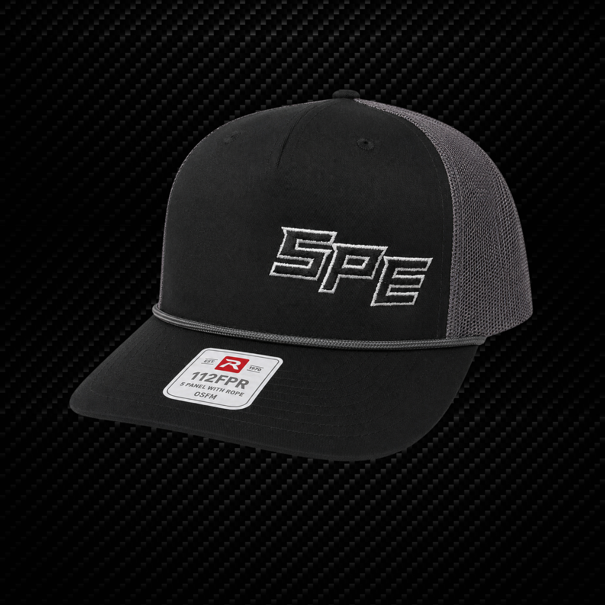 SPE Richardson Rope Hat- Black/ Grey