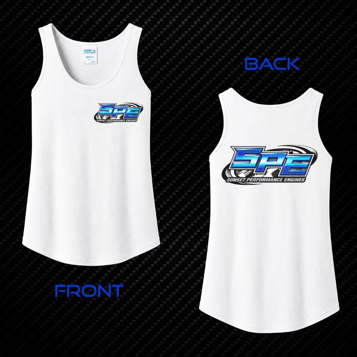 SPE Classic Logo White Tank Top